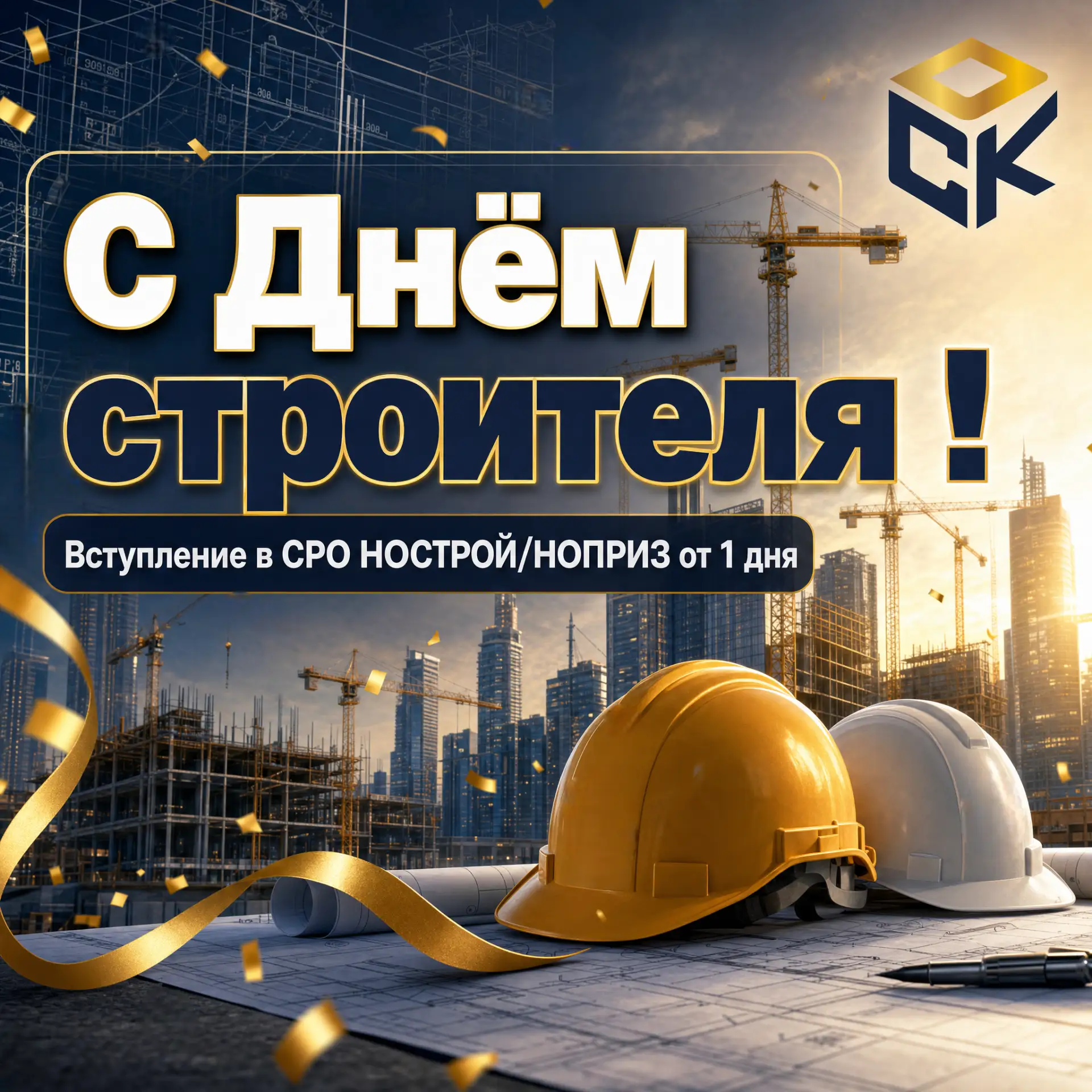 Поздравляем строителей с профессиональным праздником 🌟