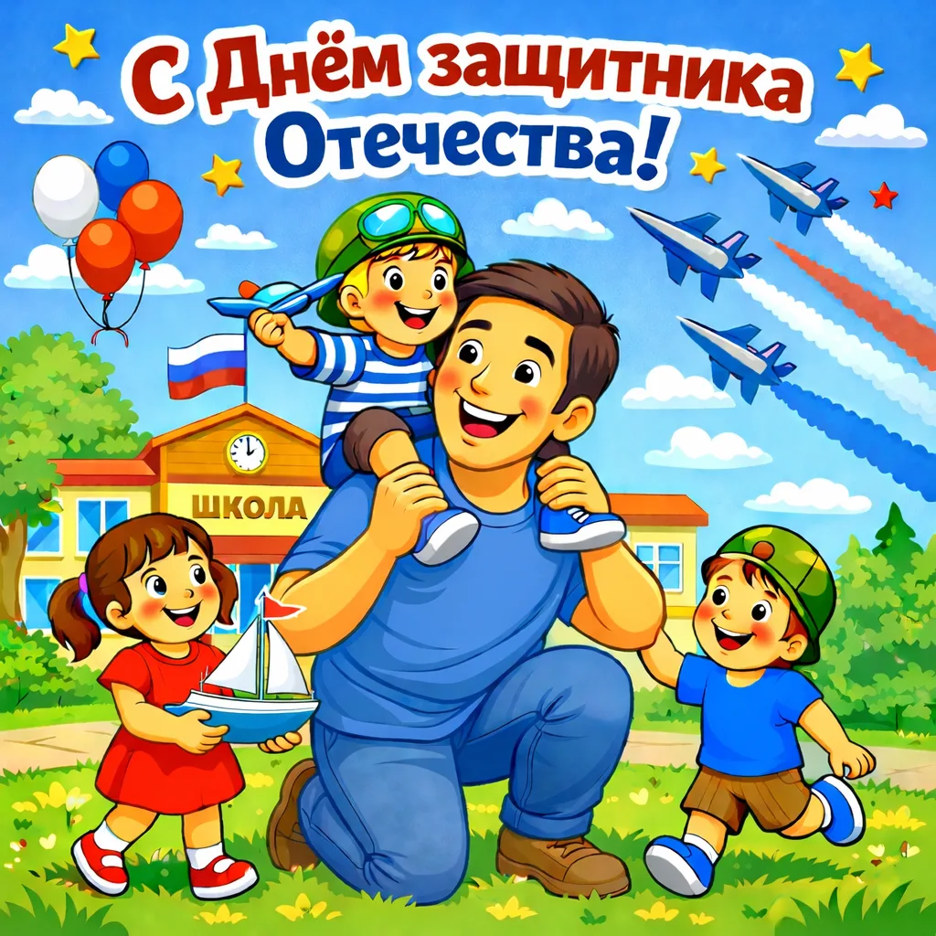С Днём защитника Отечества!🛡️  💪 Этот праздник — символ мужества, чести и верности Родине. Сегодня м