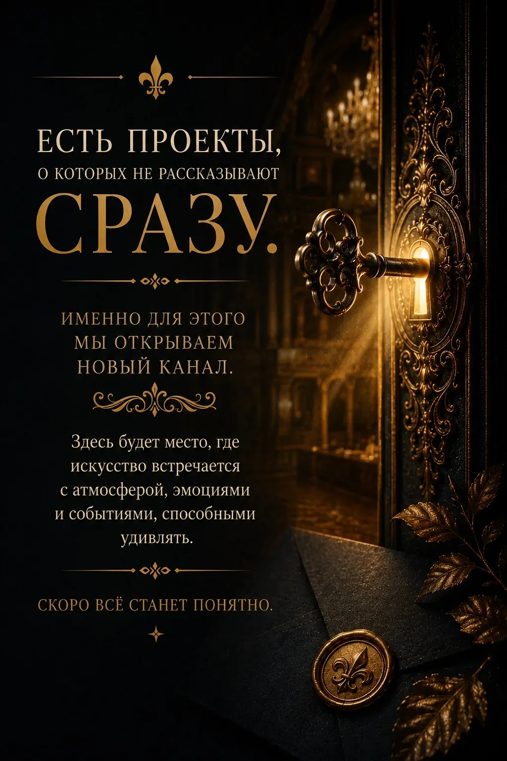 ⚜️ Есть проекты, о которых не рассказывают сразу.