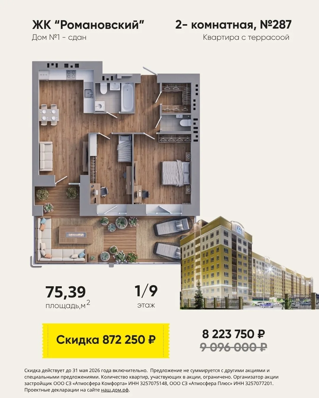Квартиры мая в Атмосфере: считаем выгоду