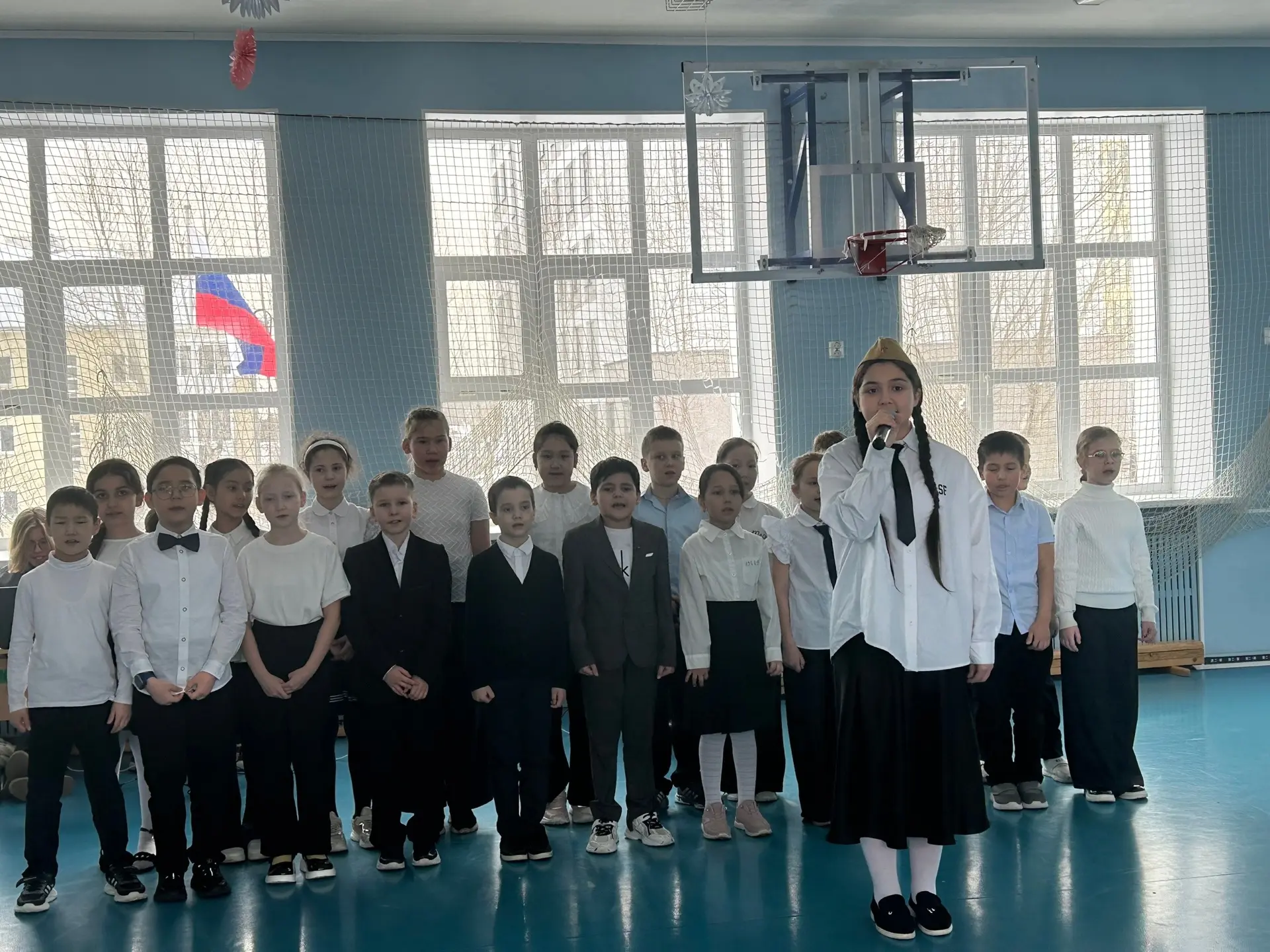 📣20.02.2026 г., в наших начальных классах прошла торжественная  линейка, посвященная Дню защитника О