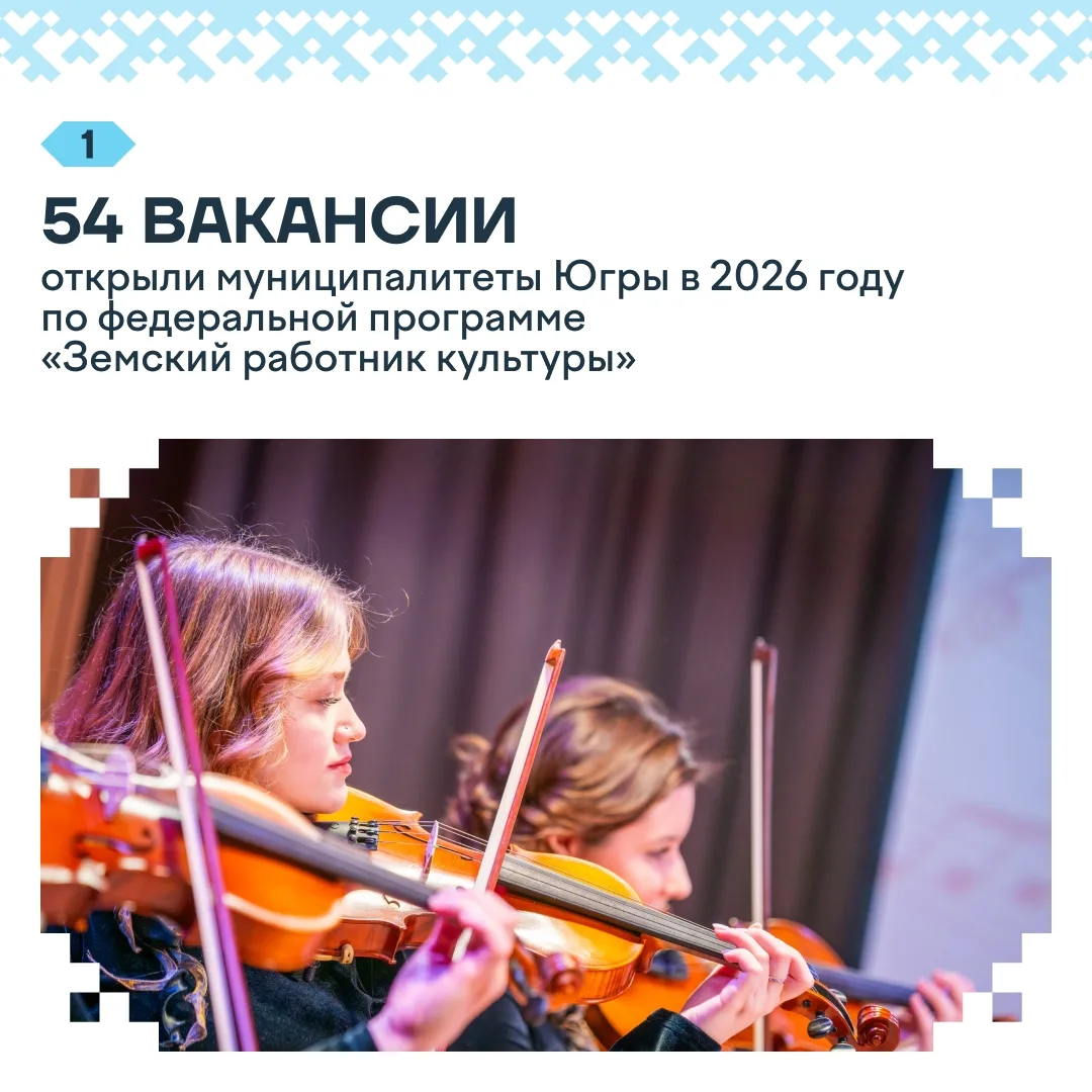🎭 В Югре набирают работников культуры по федеральной программе

В этом году по программе «Земский р