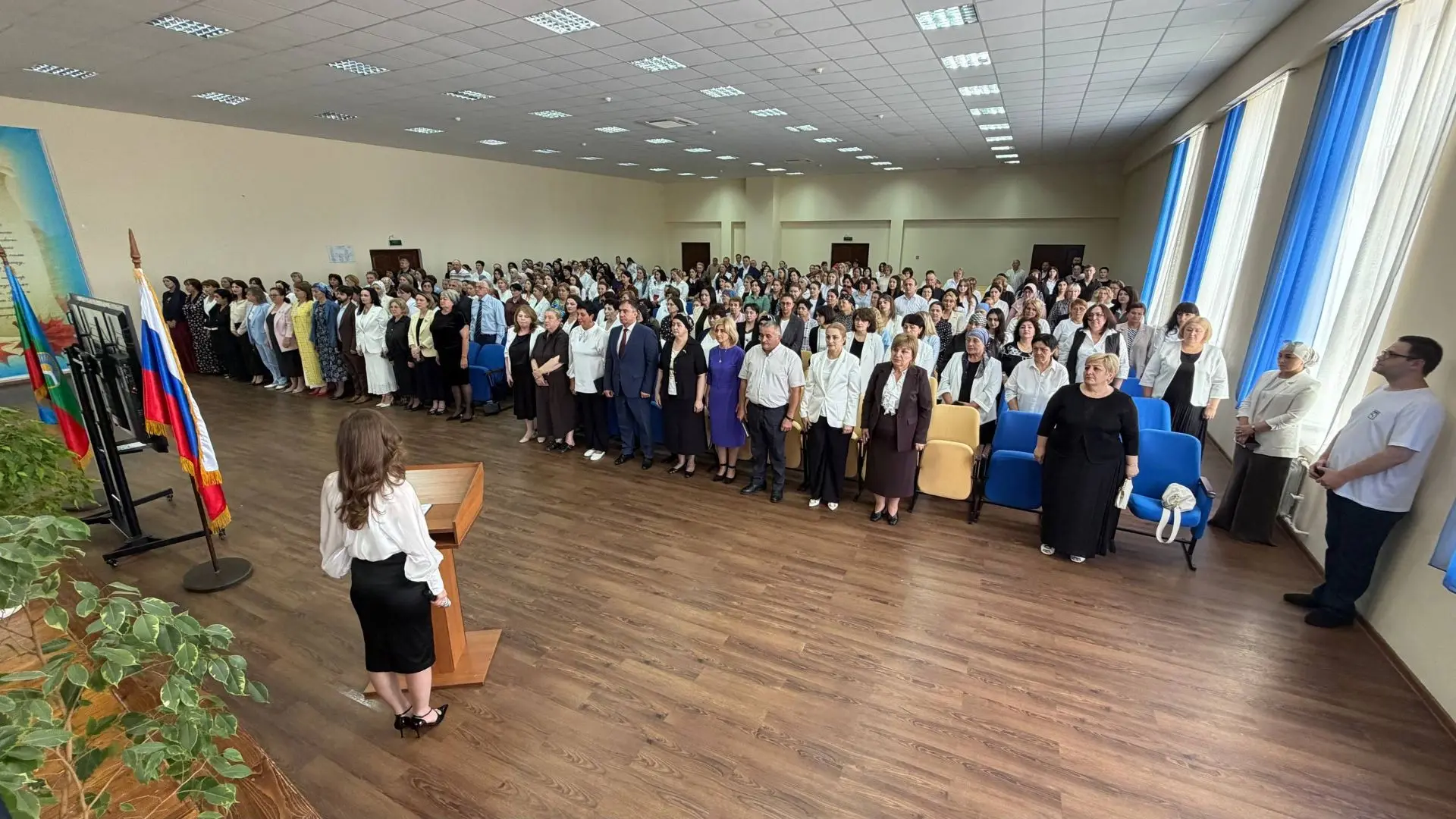 Сегодня в МБОУ КГО «СШ №3 им. Х.У. Богатырева» принял участие в традиционном августовск...