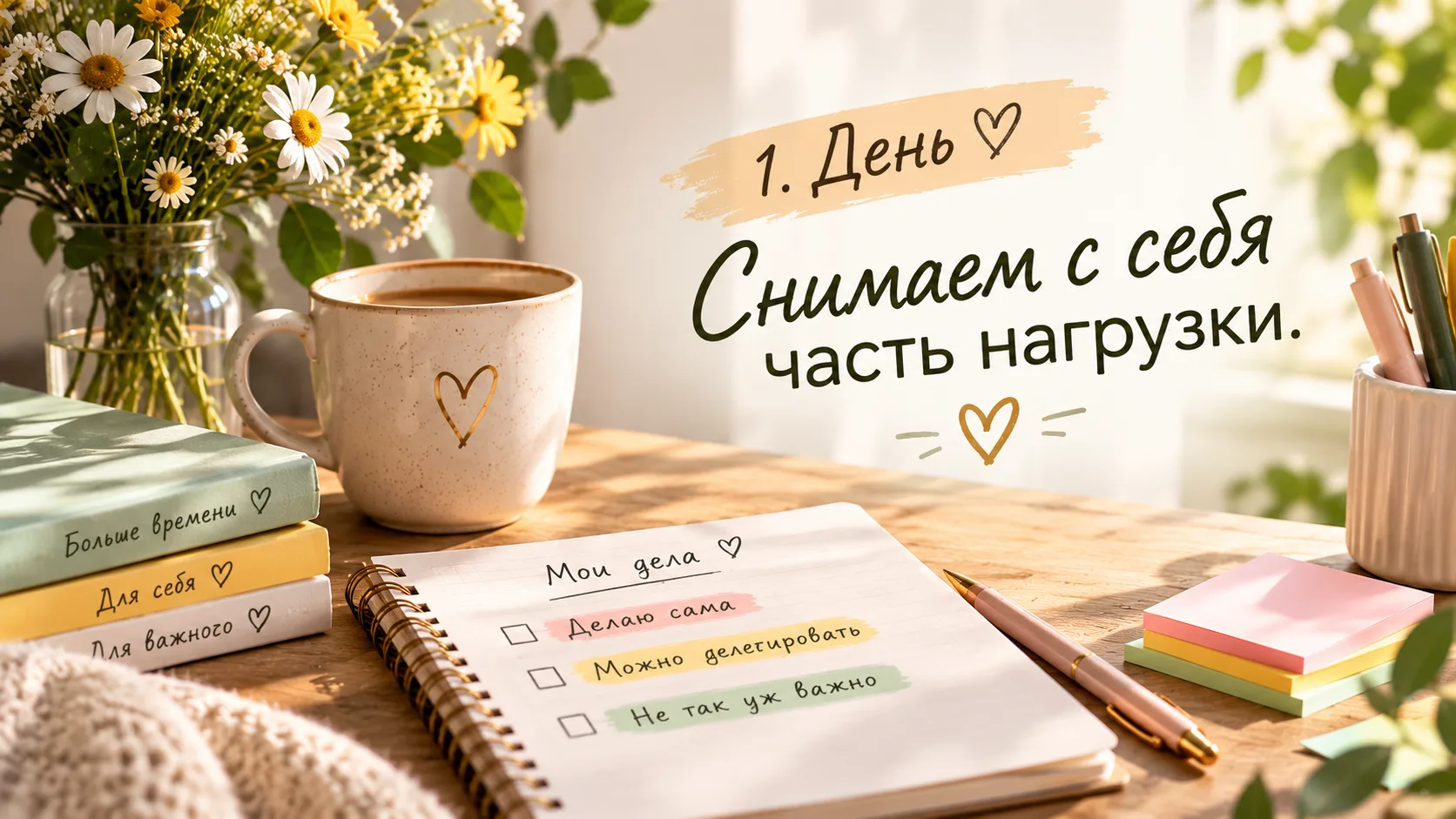 Возьмите лист бумаги и выпишите всё, что обычно нужно сделать за день или неделю.