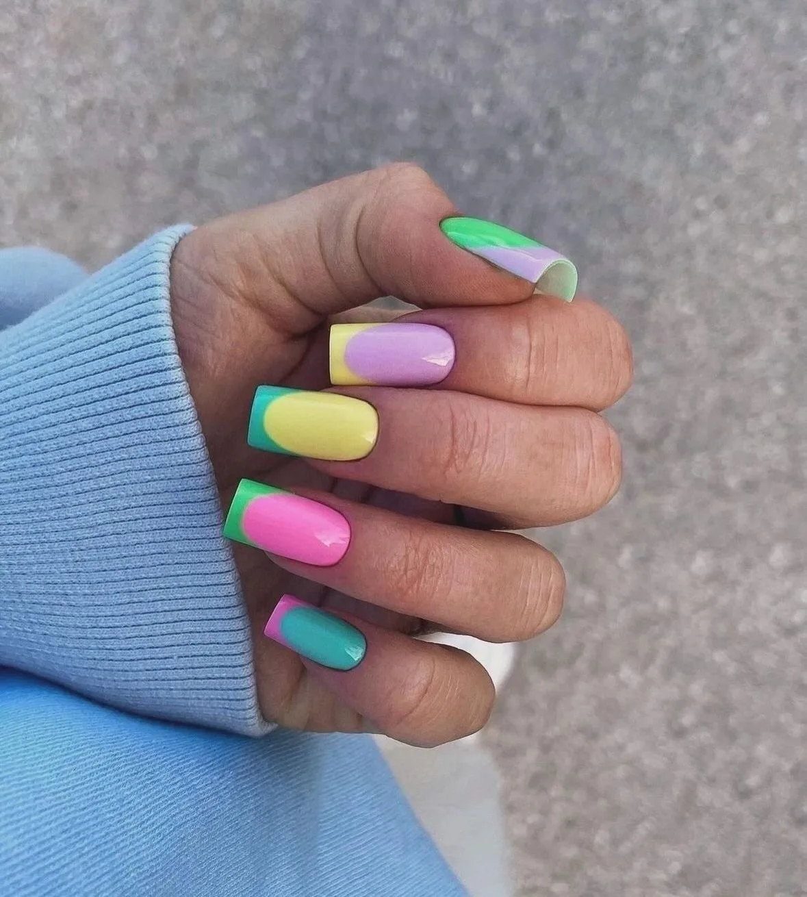 Желтый маникюр 💅