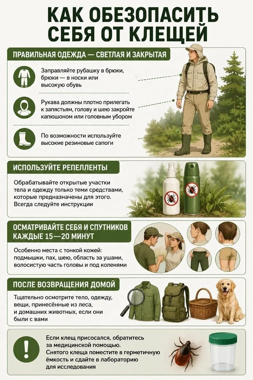 ⚠️ В Тольятти начался второй пик активности клещей