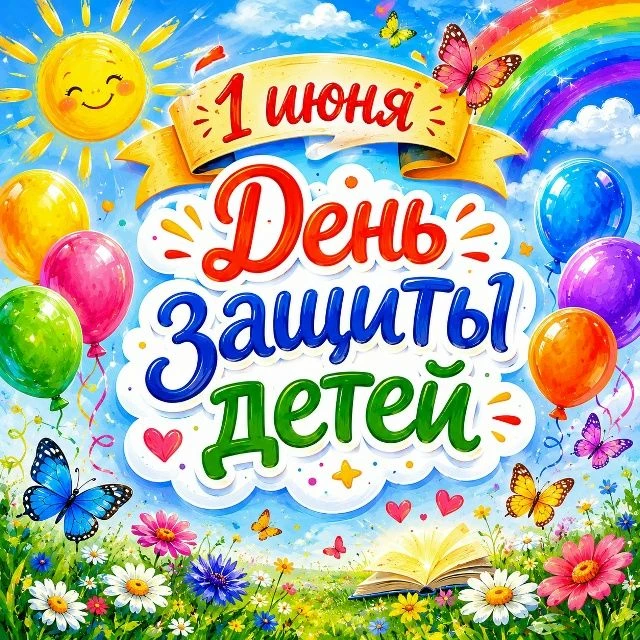 1 июня День защиты детей.                                                                           