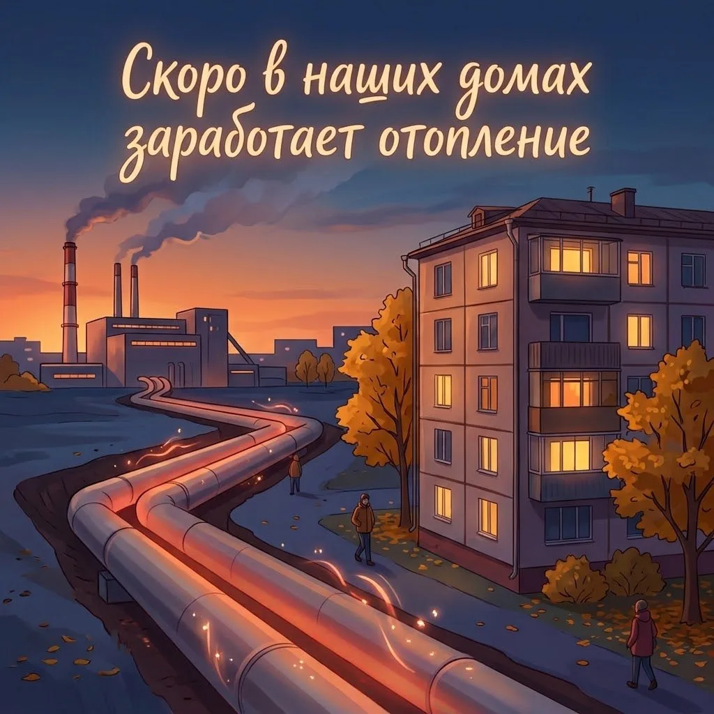 Отопление в нашем районе начнут подавать с первого дня октября.