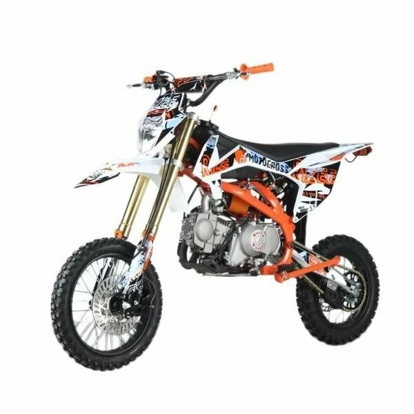 🏍Питбайк RIZEE 125 14/12 DB11-AE CLASSIC+ black/orange (125см3, электрост, фара, приб....