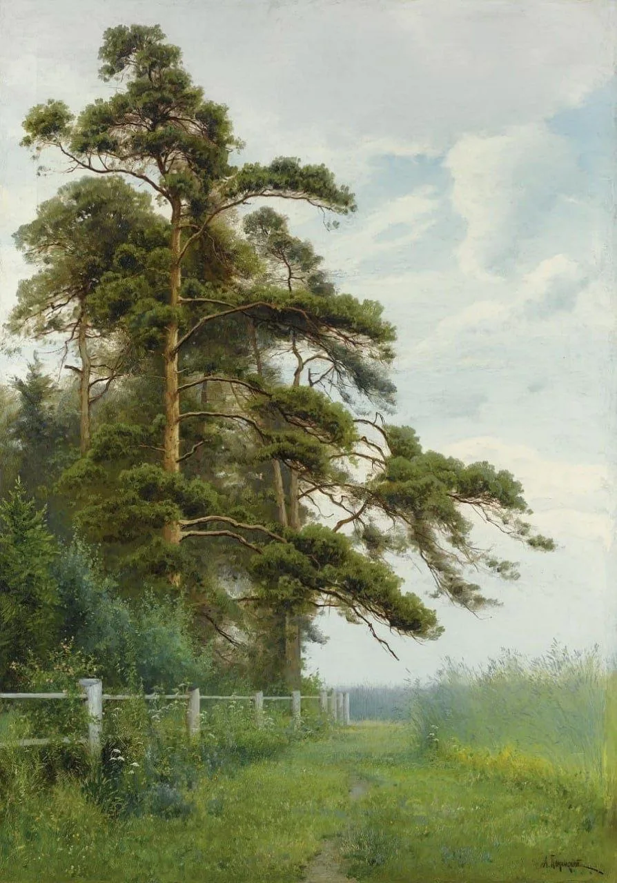 "Край рощи", конец XIX века 
Холст, масло. 111,4 х 78,2 см 

Писемский Алексей Александрович
(1859-1