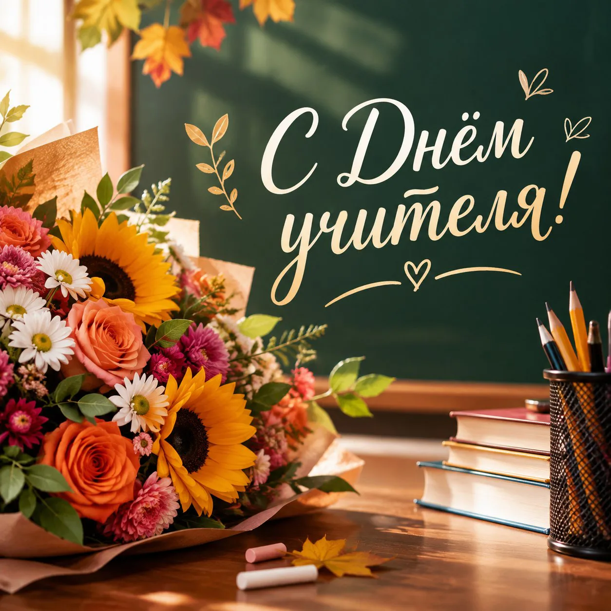 Сегодня мы отмечаем Международный День учителя!