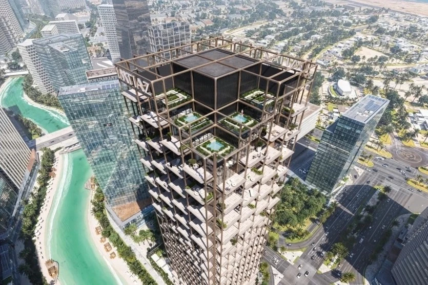 Студия Zaha Hadid Architects спроектировала в Дубае жилой небоскрёб Symphony Tower (рай...