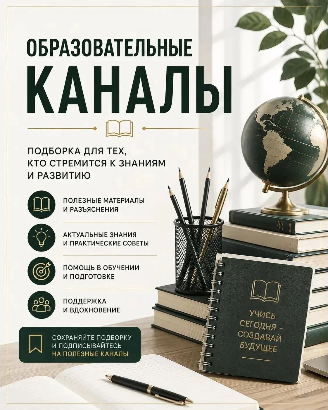 Всё необходимое для успешной учёбы — в одном месте. Подборка объединяет каналы опытных педагогов и р