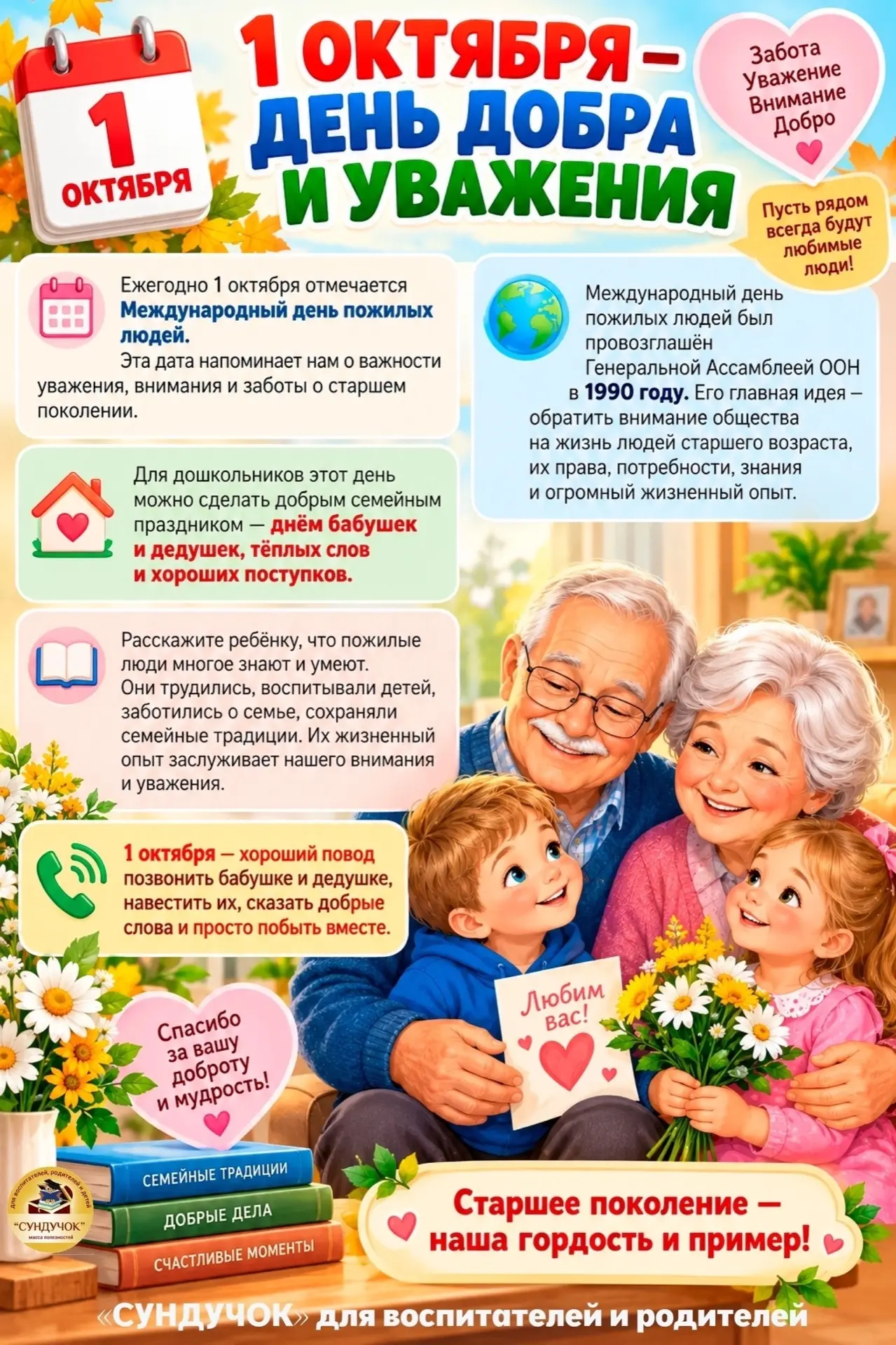 💐 С Днём пожилого человека! 💐