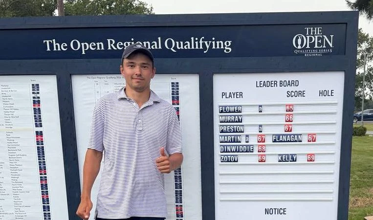 Исторический успех Егора Зотова на этапе Regional Qualifying на мейджор The Open 2026

https://golf.
