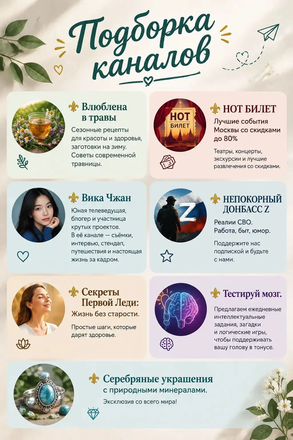 Собрали для вас уникальную подборку каналов, которые сделают вашу ленту по-настоящему ж...