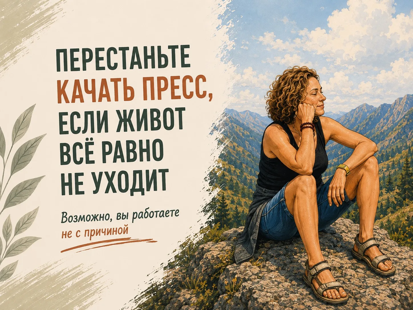 Перестаньте качать пресс, если живот всё равно не уходит!