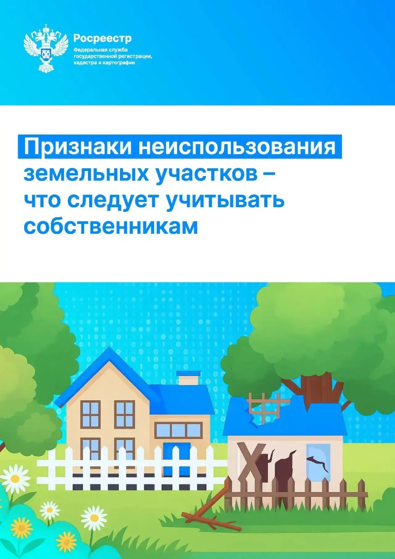 Росреестр информирует!
Уважаемые жители Нерчинского муниципального округа! Изучите признаки неисполь