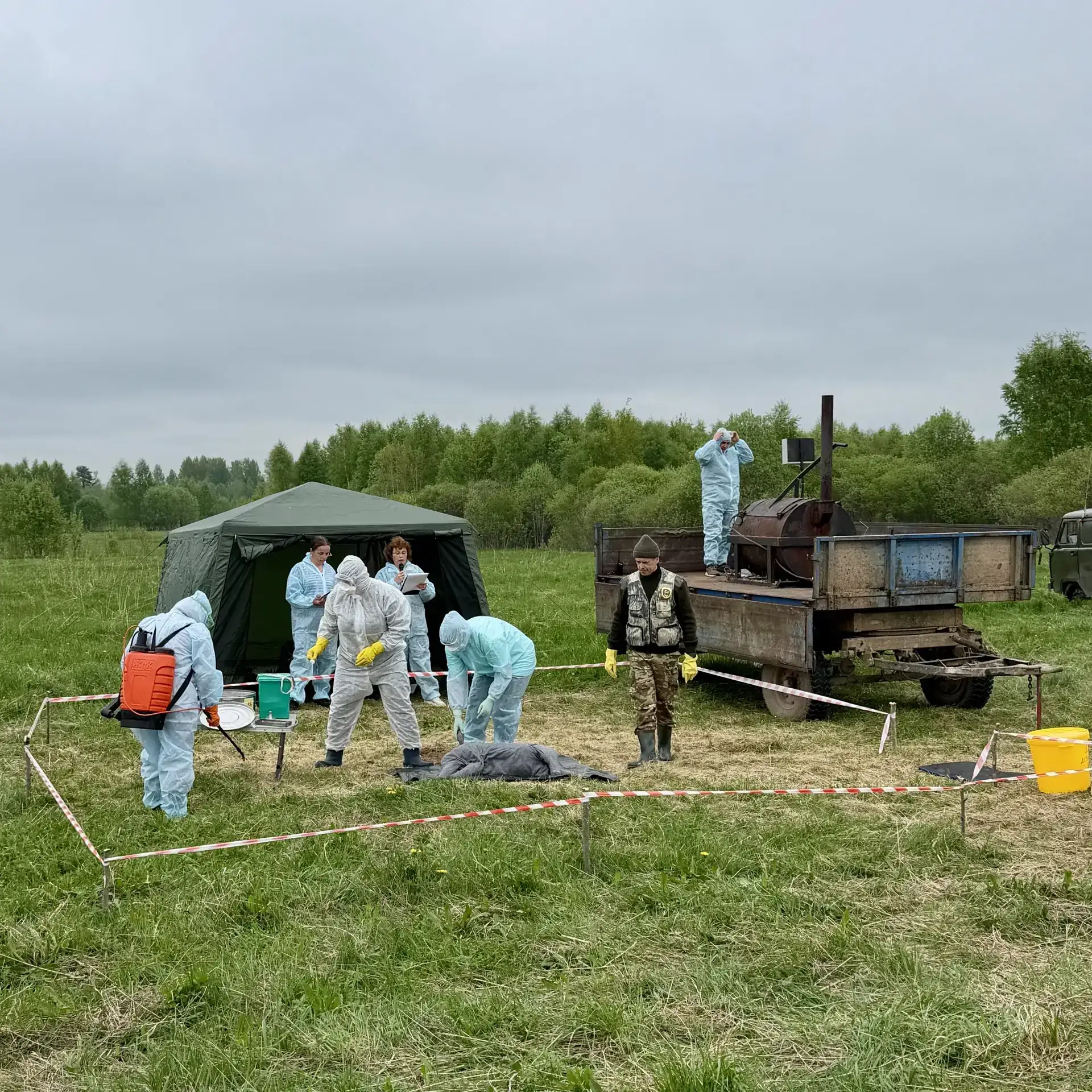 Государственная ветеринарная служба области приняла участие в межрегиональных тренирово...
