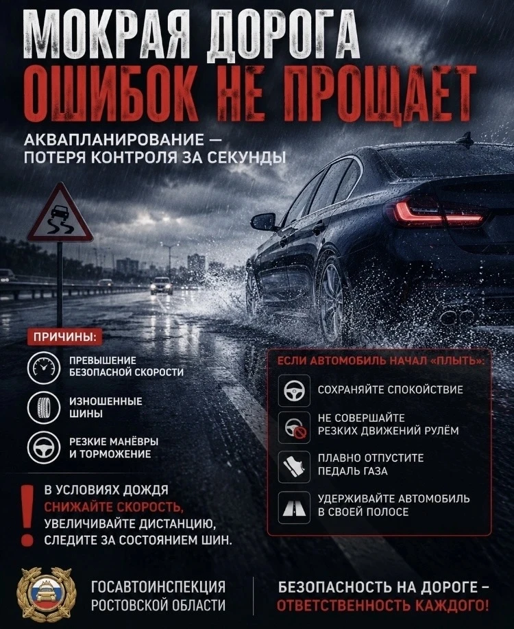 ❗️❗️❗️Уважаемые участники дорожного движения! В условиях выпадения осадков и образовани...