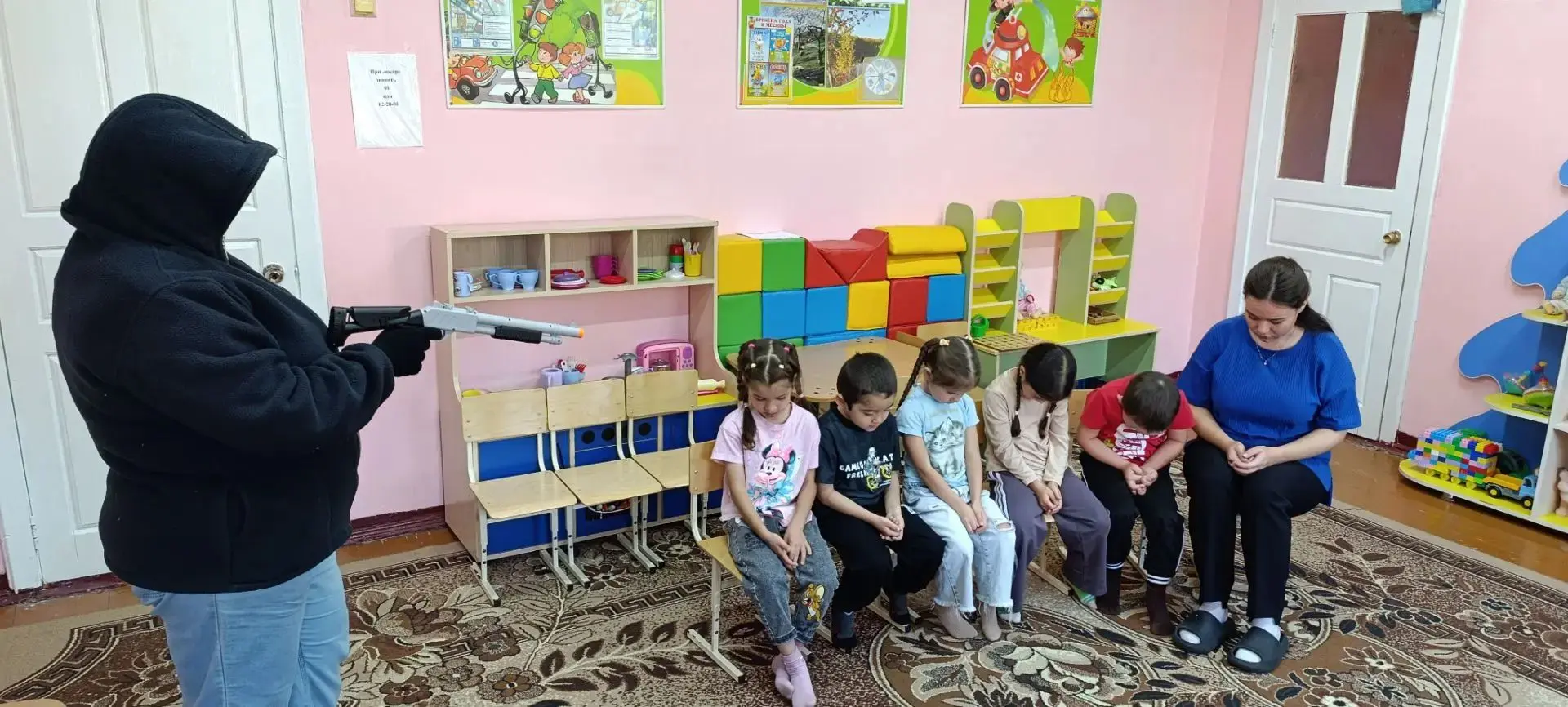 18.08.2026 в нашем детском саду прошли Всероссийские учения при совершении преступления...