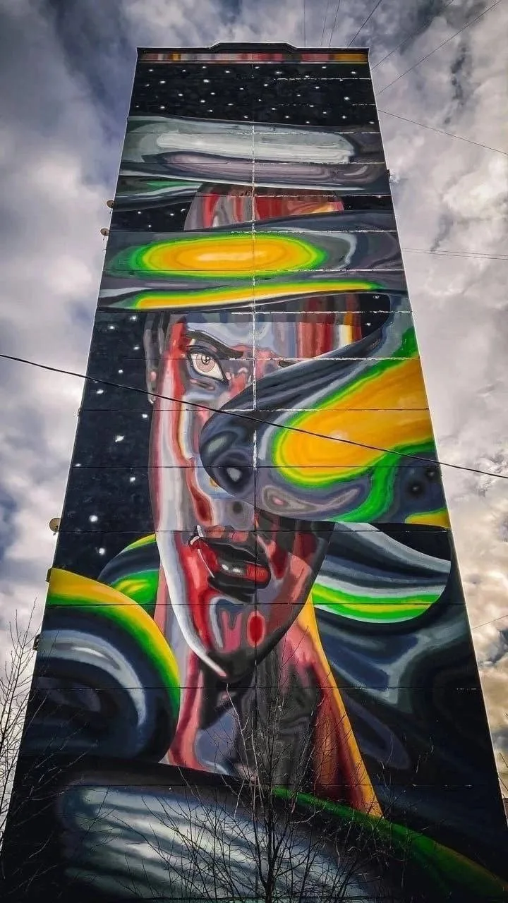 🎨 Муралы в Одинцово

▫️В 2019 году микрорайон Новая Трехгорка в Одинцово из спального района с серы
