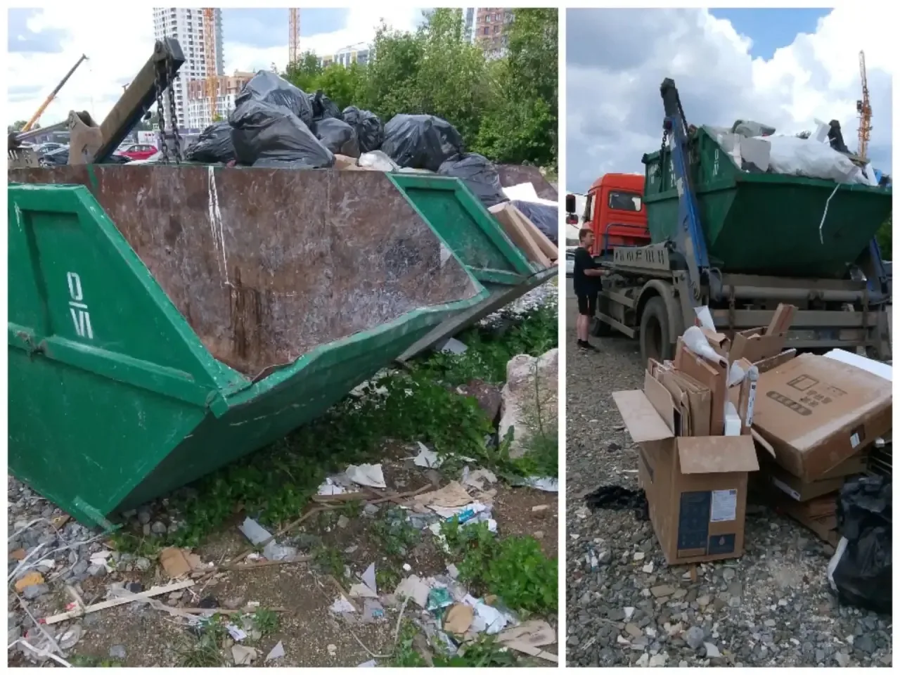 16.06.2026г. произведён вывоз строительного мусора с помощью спецтехники 🗑️

✅ул. Крауля,д. 105/3-1