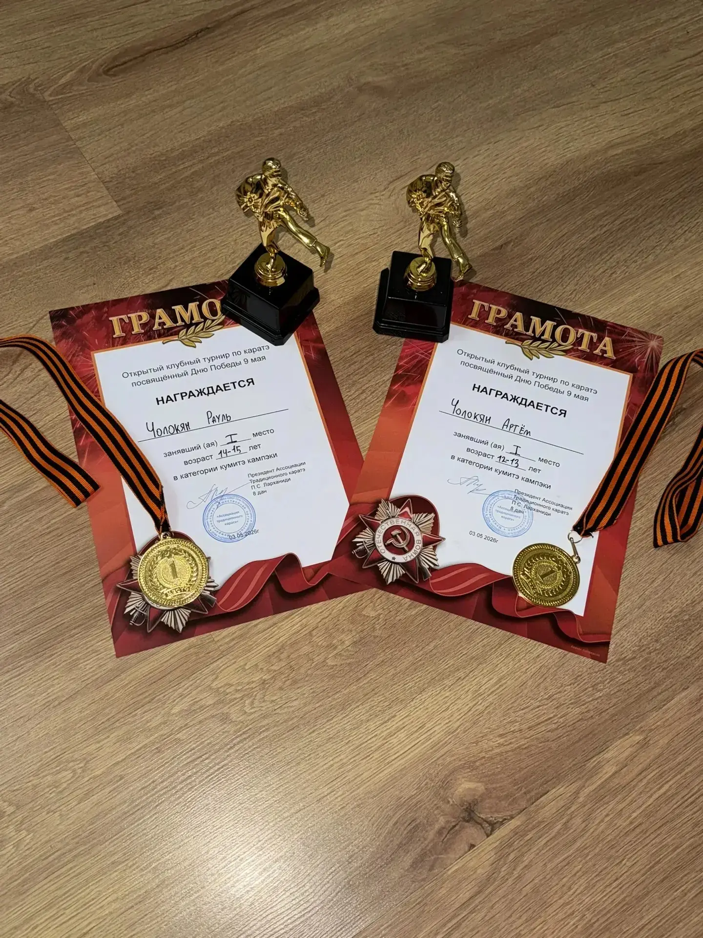 🥇🥇Двойной удар по параллелям🥋  🥋Братья устроили тотальный захват соревнований по каратэ🏆  Чолокян Ра
