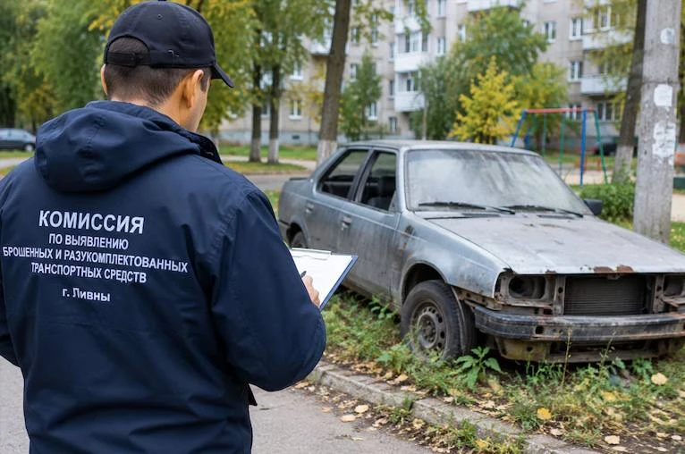 🔶 В Ливнах создадут комиссию по брошенным автомобилям
