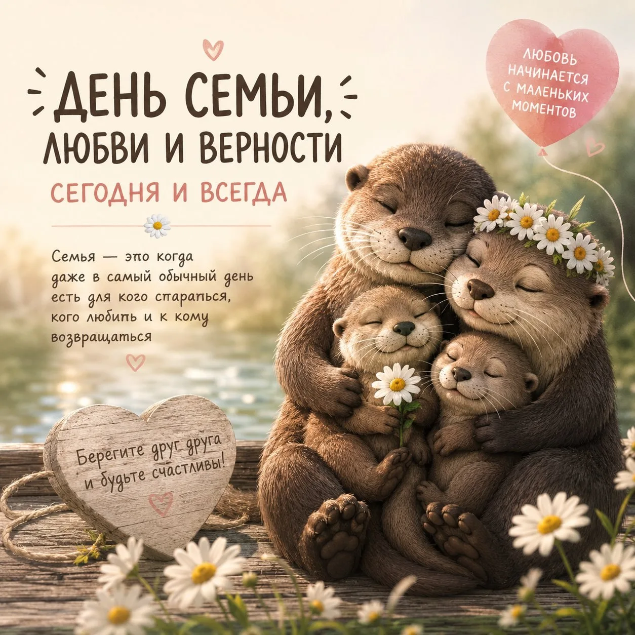 День семьи, любви и верности отмечается сегодня ❤