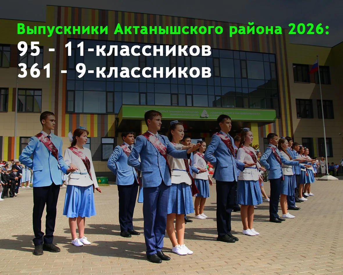 В образовательных учреждениях Актанышского района обучаются 3106 детей. Среди них – 95 ...