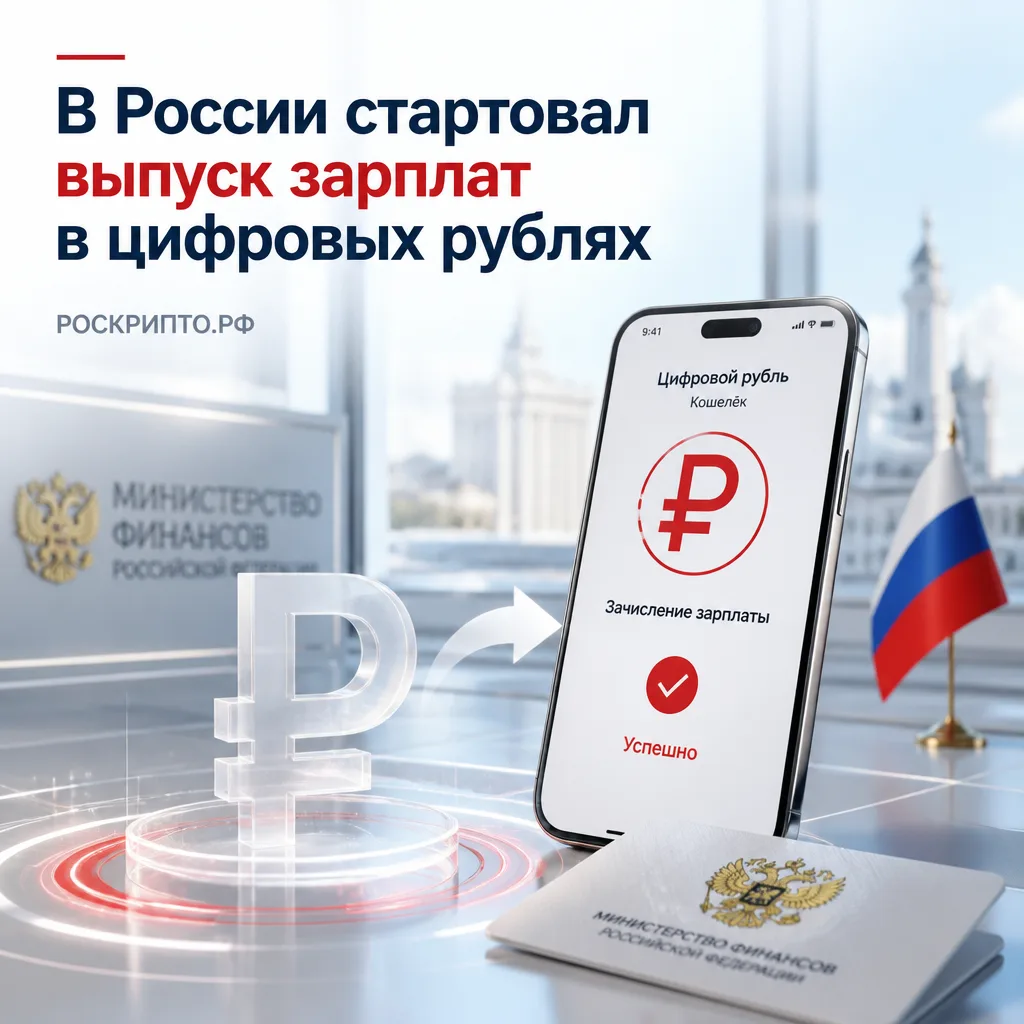 ⚖️ В России стартовал выпуск зарплат в цифровых рублях