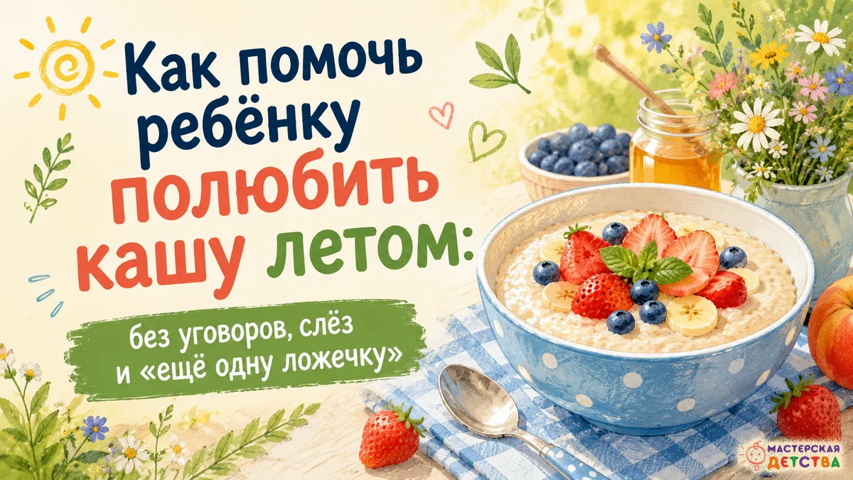Как помочь ребёнку полюбить кашу летом: без уговоров, слёз и «ещё одну ложечку»

Лето — время ягод, 