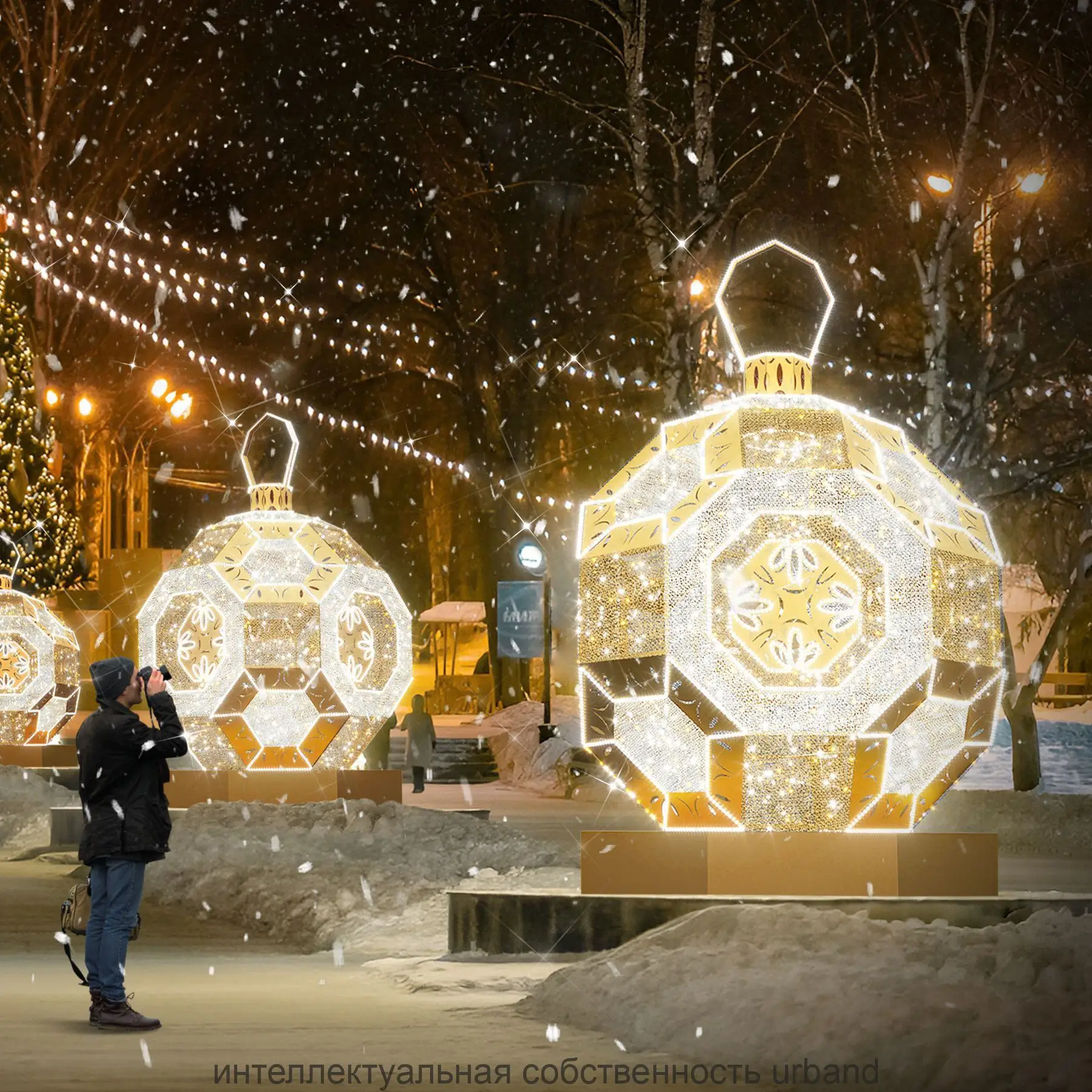 93% горожан чувствуют приближение Нового года благодаря уличным светящимся украшениям, ...