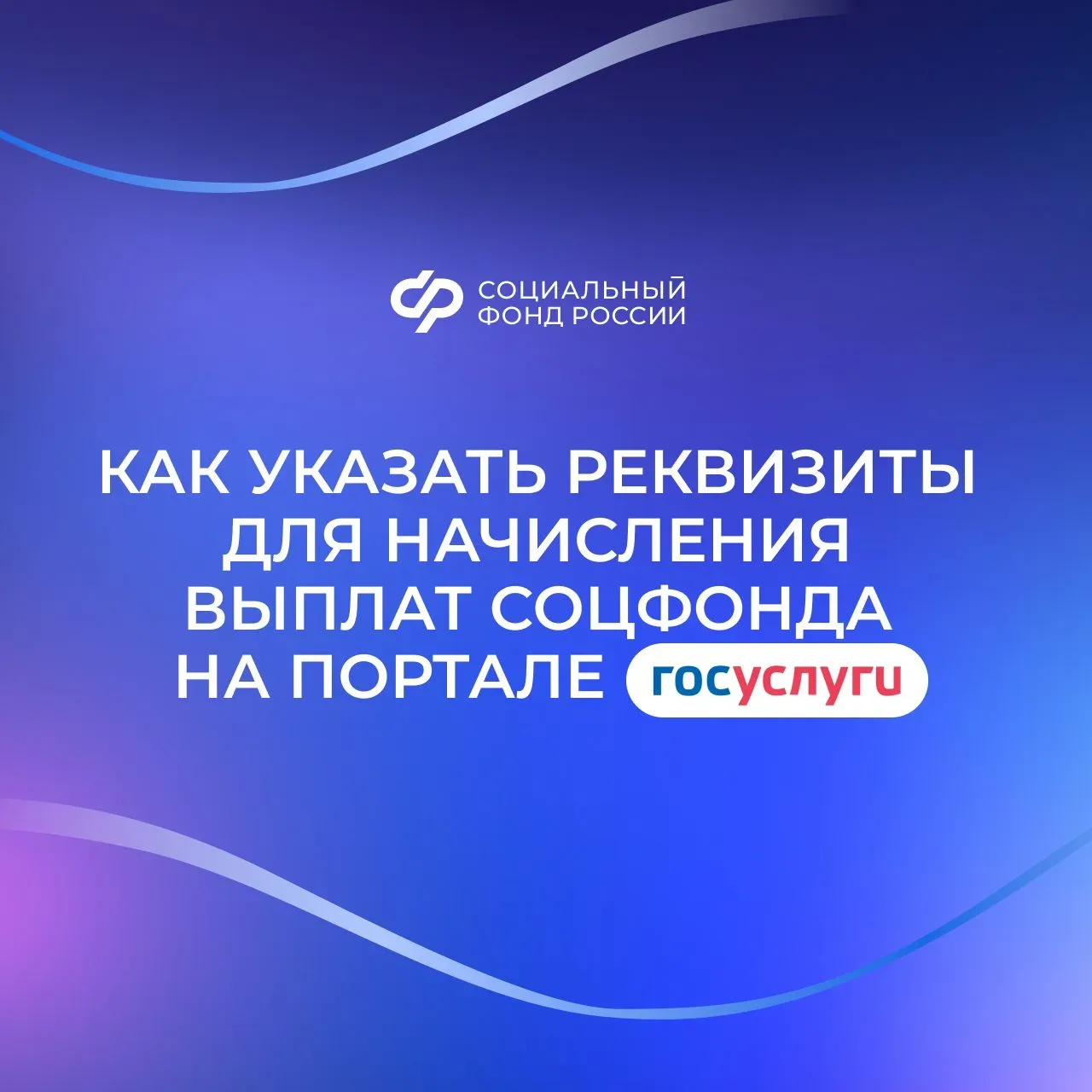 Указание реквизитов счета на портале госуслуг