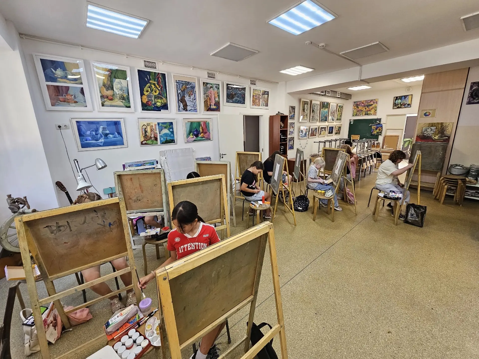 🎨 20 августа состоялось вступительное испытание для юных художников.