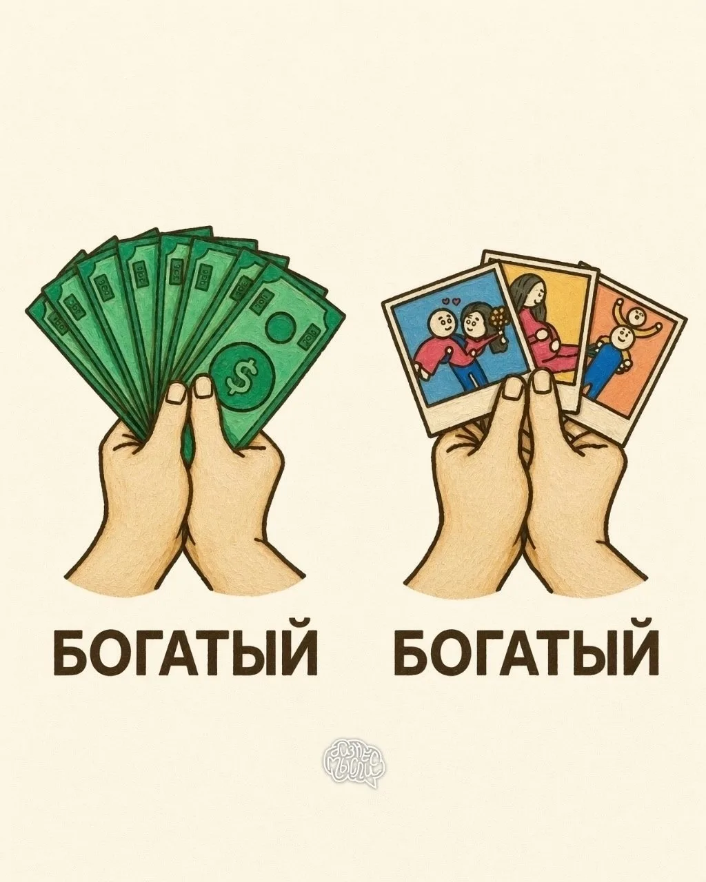 И ценности, как отпечатки пальцев, у каждого свои....