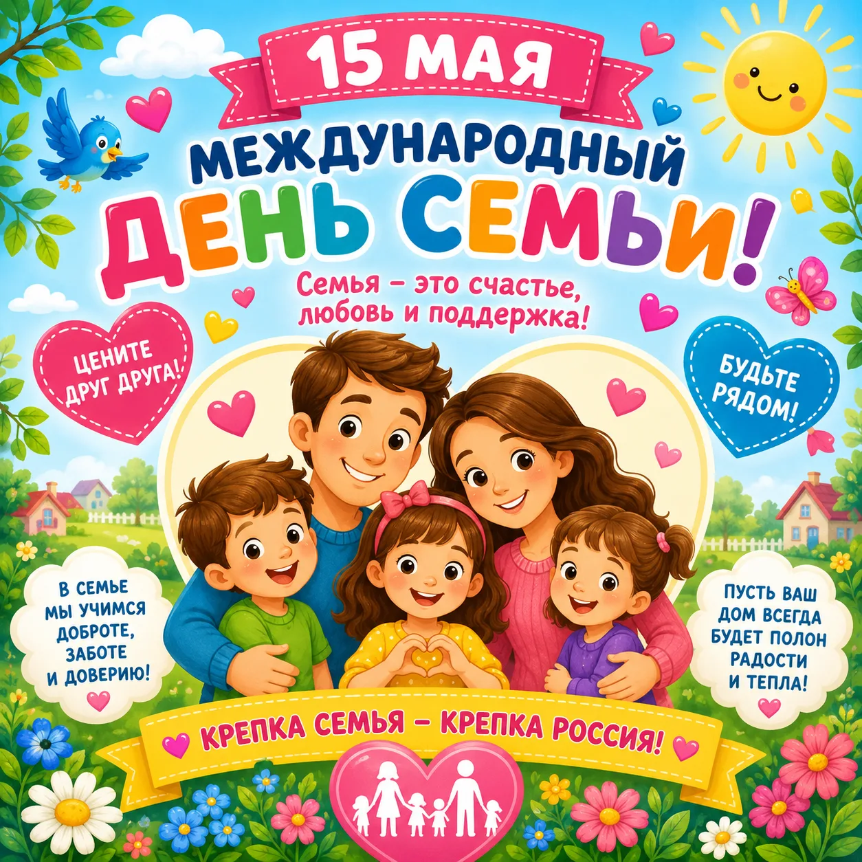 ❤️Быть вместе - это и есть счастье! С Международным днем семьи! ❤️