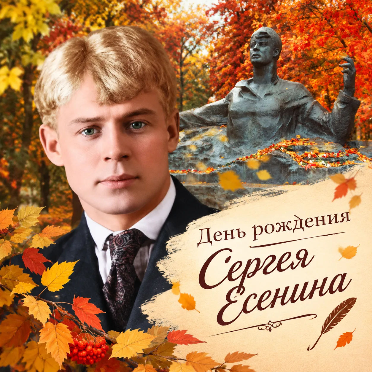 🍁 Осень пахнет яблоками, дождём и... стихами. Сегодня, 3 октября, мы с особой теплотой...