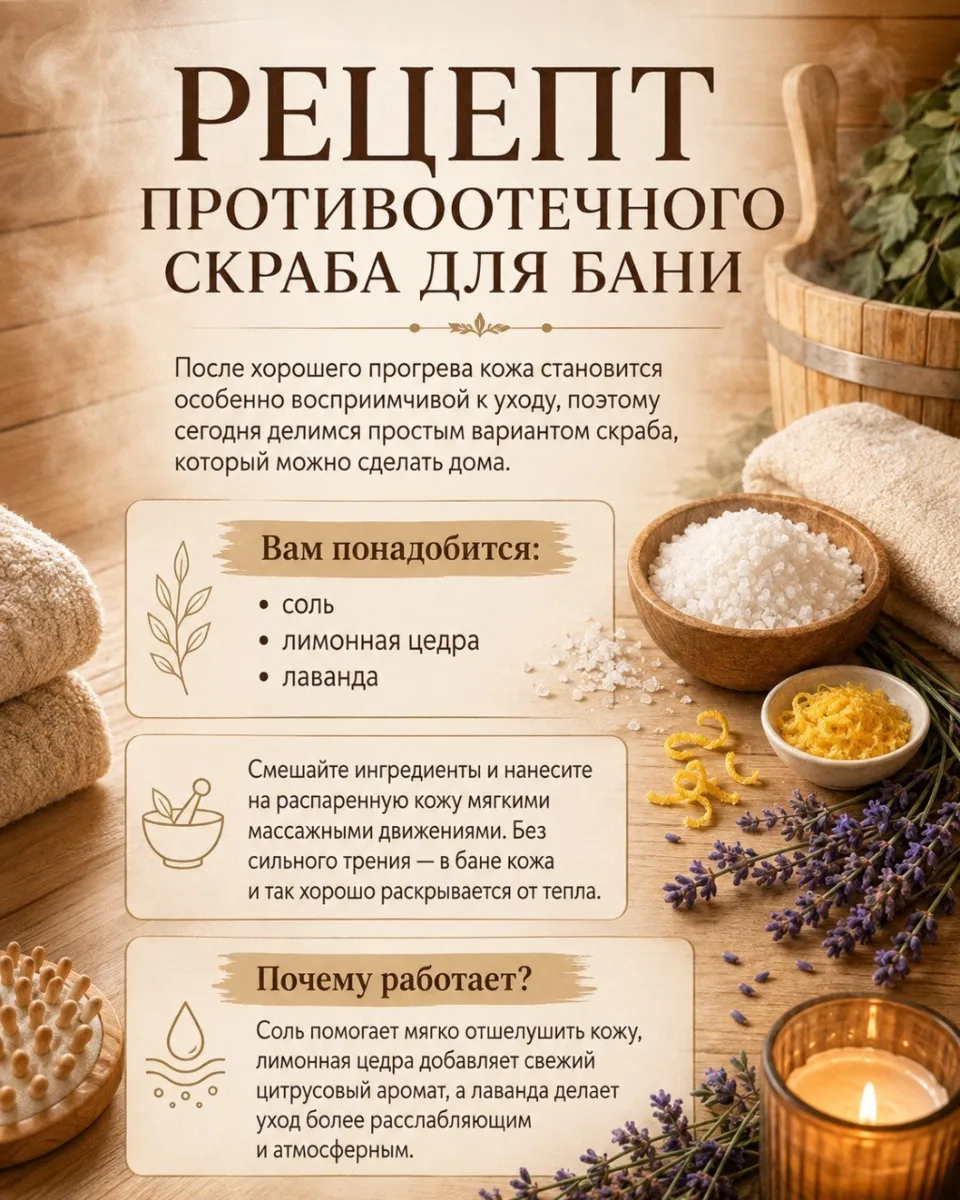 Ловите простой рецепт противоотёчного скраба, который можно сделать из самых доступных ...