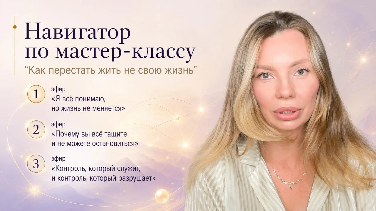 ⚙️ Навигатор по мастер-классу «Как перестать жить не свою жизнь»

Вот и прошел мастер-класс Камаллаи