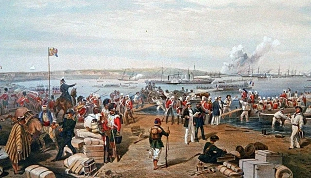 13 сентября 1854 - Начало Крымской войны: на песчаный пляж у Евпатории высадился десант...