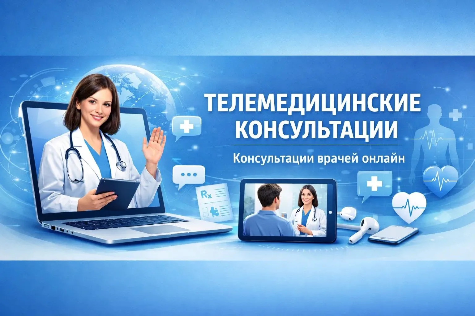 📱 Хотите получить помощь узкого специалиста? В нашей больнице доступна телемедицинская...