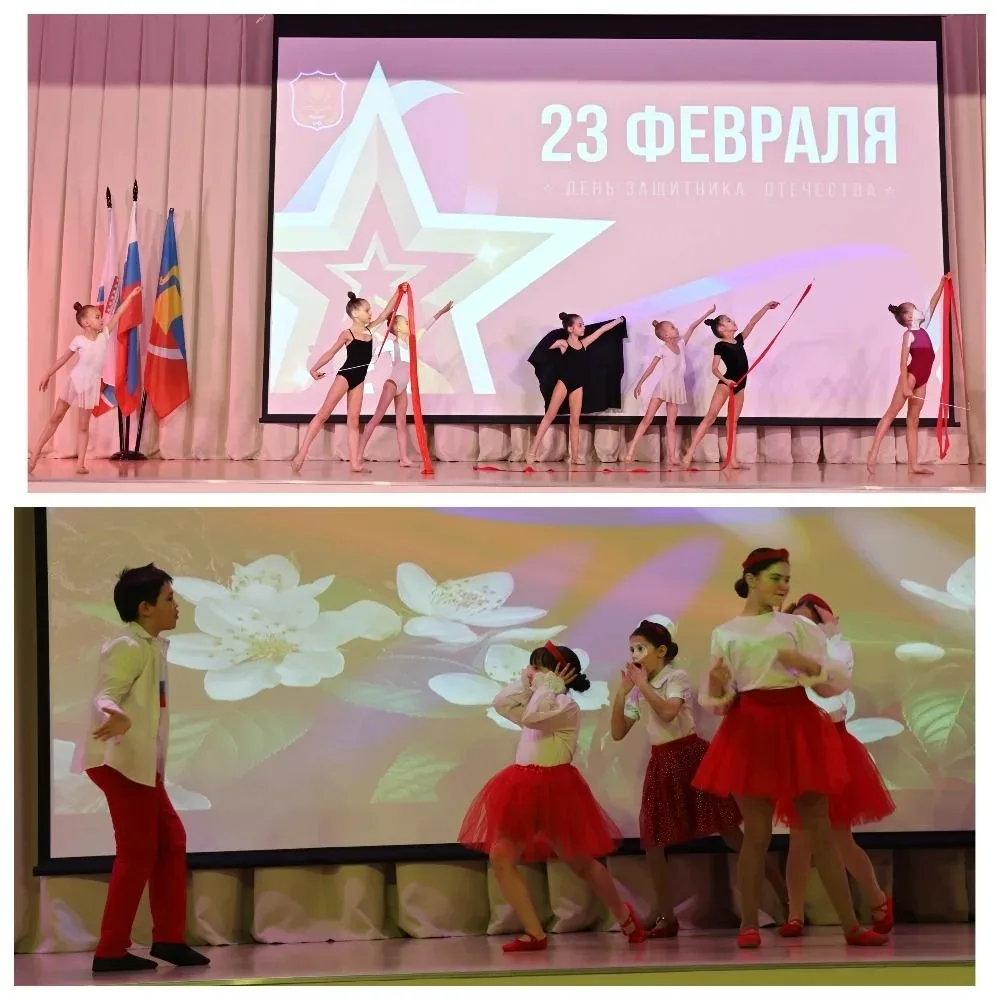 В МОБУ "Муринская СОШ № 6" прошел праздничный концерт, посвященный 23 февраля, Дню Защитника Отечест