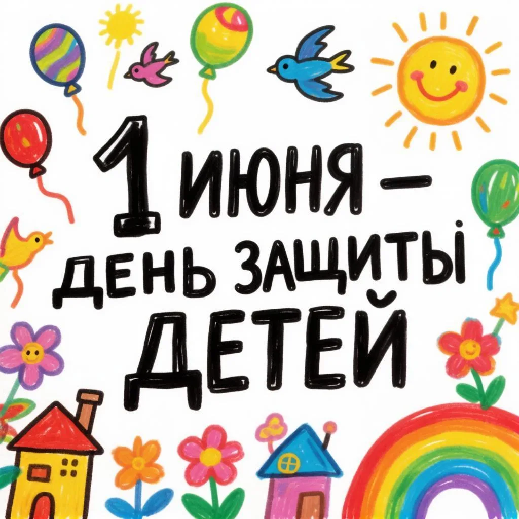 🎈 1 июня — День защиты детей 🎈Сегодня главные люди — наши дети. Пусть каждый из них ч...