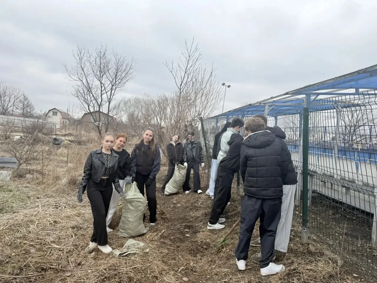🧹🗑️17.04.2026 Субботник   ‼️🚮Субботник прошел сегодня в МБОУ «СОШ №22 имени И.И.Гребенникова» с.Кнев