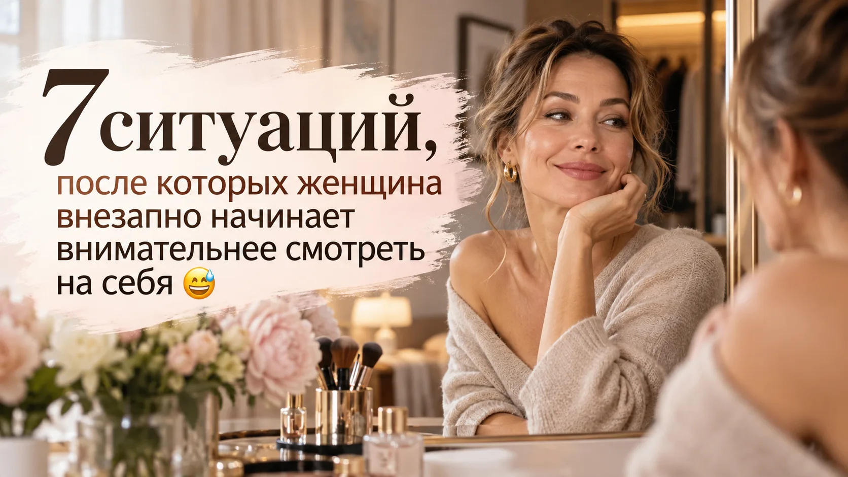 7 ситуаций, после которых женщина внезапно начинает внимательнее смотреть на себя 😅