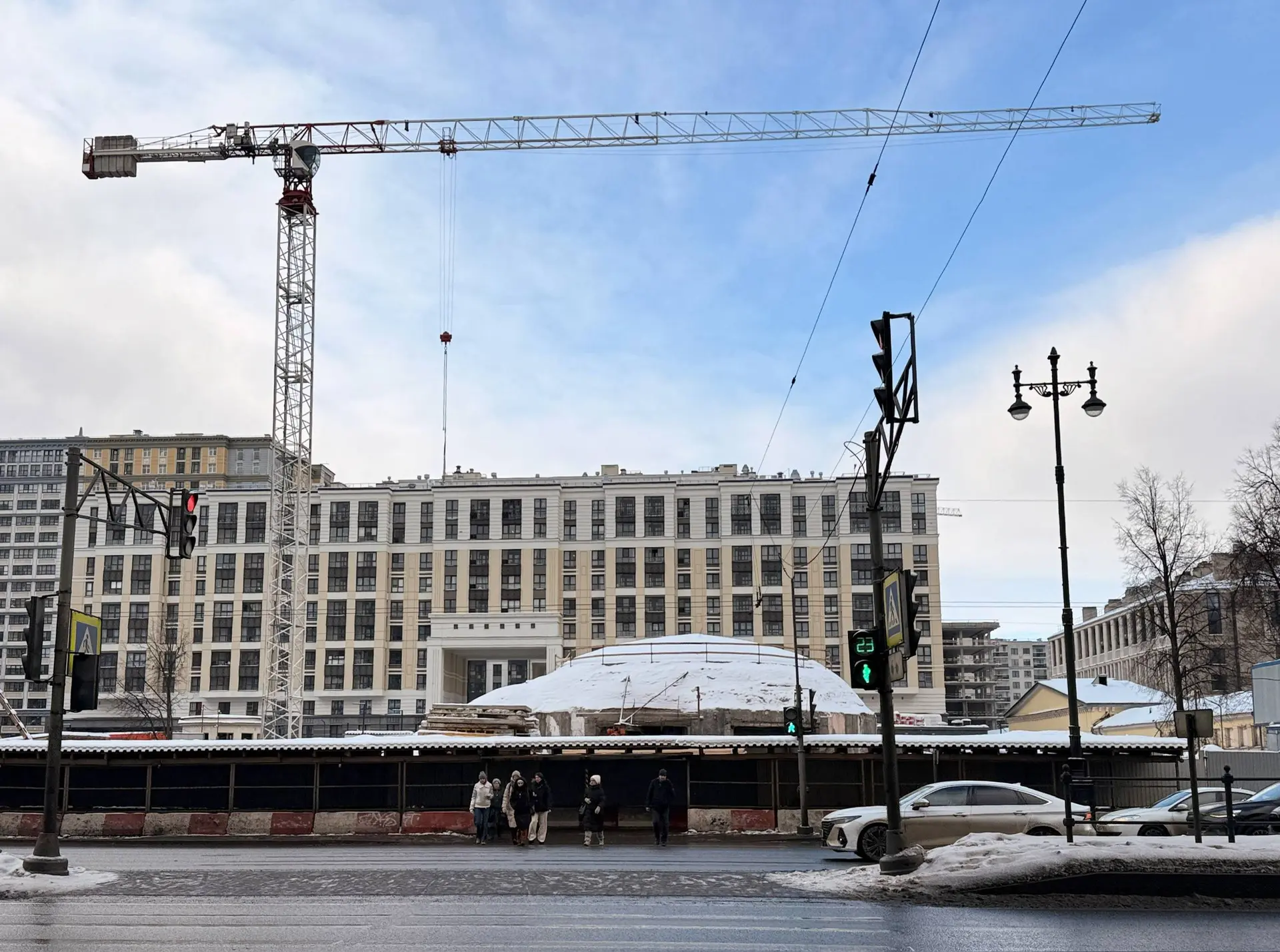 👷🏻‍♂️ На станции «Фрунзенская» Московско-Петроградской линии метрополитена Петербурга продолжаются р