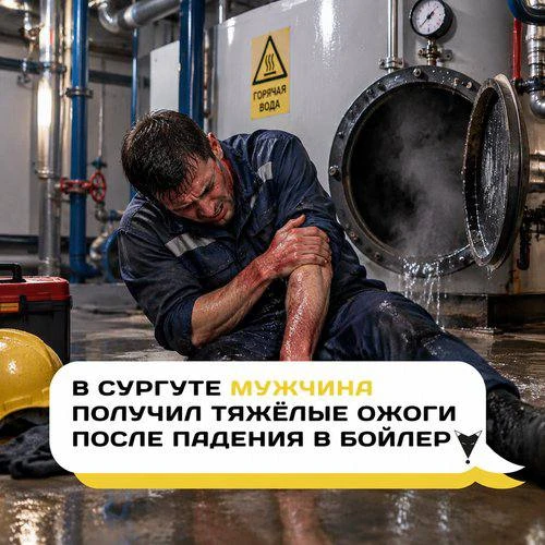 ❗️В Сургуте мужчина получил тяжёлые ожоги после падения в бойлер