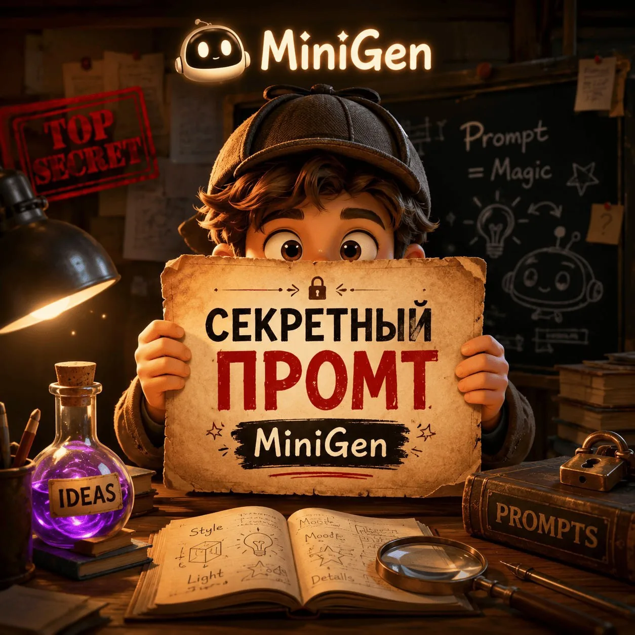 🔍 Секретный промт

👀 Хотите увидеть себя в необычном образе?

1️⃣ Откройте бот: 
👉 MiniGen
2️⃣ На